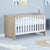 Babymore Oak White Luno Cot Bed - Hey Baby...Hey You