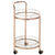 Harry Rose Gold Metal & Clear Glass Drinks Trolley - Hey Baby...Hey You