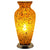 Mosaic Brown Flower Glass Vase Lamp