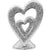 Silver Sparkle Heart Sculpture - Hey Baby...Hey You