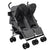 My Babiie Grey Melange and Leopard MB11 Double Stroller - Hey Baby...Hey You
