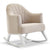 OBaby Oatmeal & White Round Back Rocking Chair - Hey Baby...Hey You