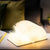 Large Coffee Linen Smart Book Table Light - Hey Baby...Hey You