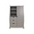 Stamford Taupe Grey Double Wardrobe with 3 shelfs and 3 draws on the left and a cupboard on the right - Hey Baby...Hey You -